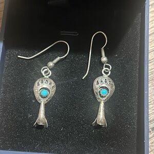 Sterling silver and real turquoise